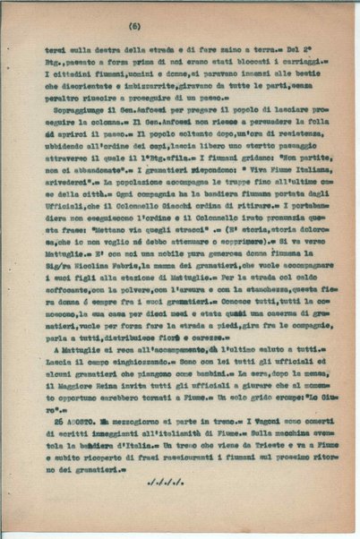 L'impresa di Fiume e i granatieri